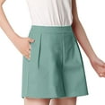 thumbnail image 1 of Capris for Women Clearance White Bike Shorts Women Solid Color High Waisted Straight Leg Capris Pocket Sports Shorts Shorts Shorts, 1 of 4