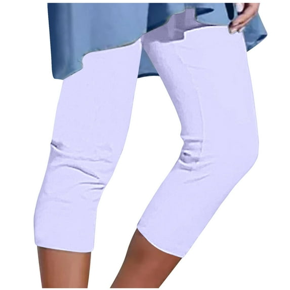 Capris for Women,Pants for Women, Sports Capris Solid Color Comfortable Casual Beach Pants Yoga Capris,Womens Capri Pants
