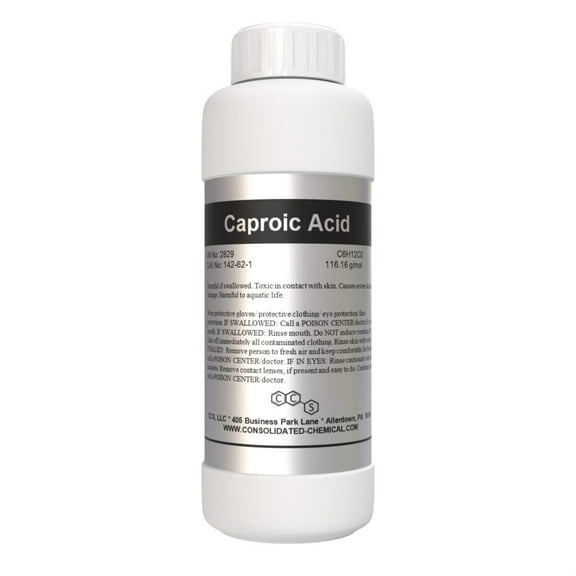 Caproic Acid (Hexanoic Acid) | Premium Food Grade Quality - 100mL (3.3 Fl Oz)