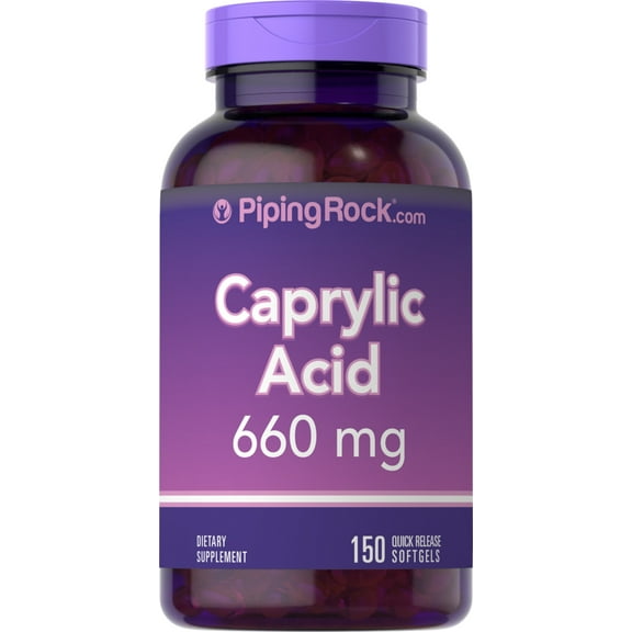 Caprylic Acid 660 mg | 150 Softgels | Supplements for Women | by Piping Rock