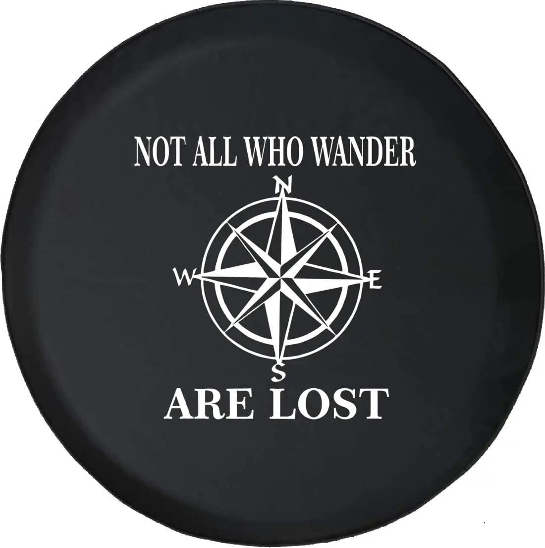 Caps Supply Spare Tire COVER CAR Not All Who Wander are Lost Compass