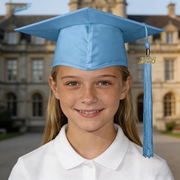 Caps for Graduation Blue Graduation Cap with Tassel 2026 Graduation Hat