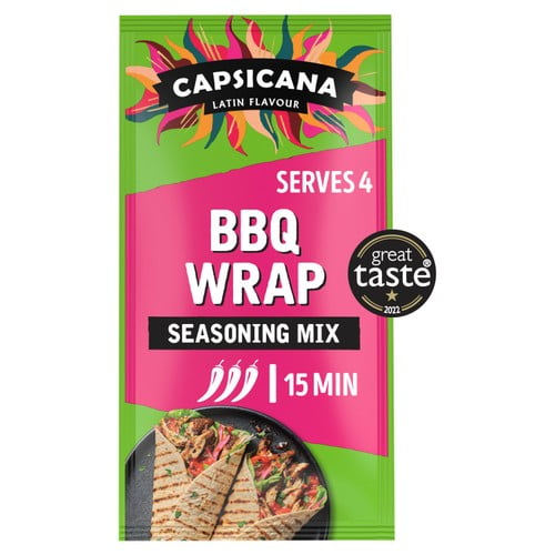 Capsicana Brazilian Smoked Paprika & Spices Fajita Seasoning Mix Medium 28g, British Import (Pack of 2)