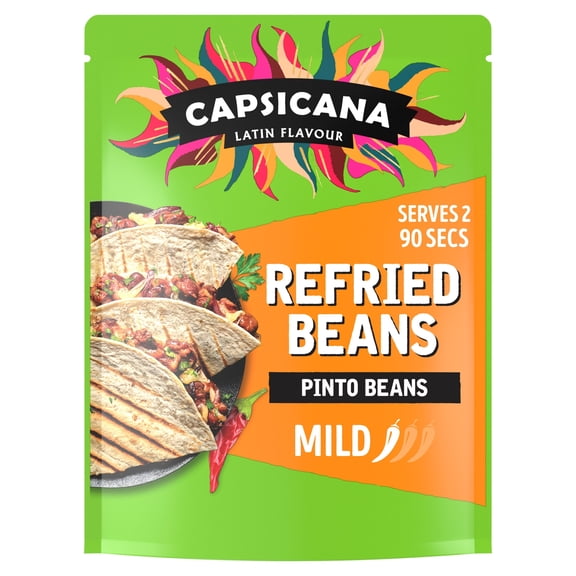 Capsicana The Ultimate Refried Pinto Beans 200G, Imported from Britain