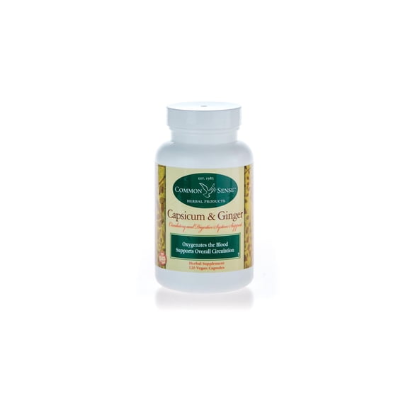 Capsicum & Ginger | Circulatory & Digestive System Support (120 Vegan Capsules)
