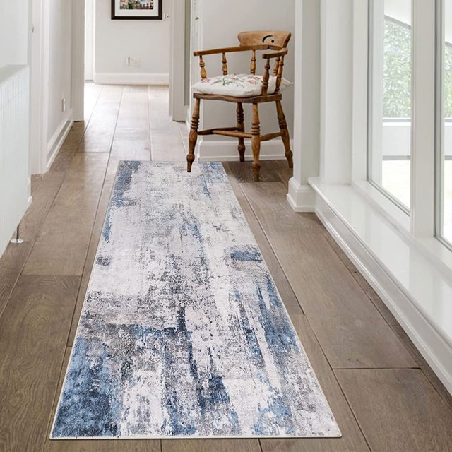 Capslpad 2x6ft Runner Rug, NonSlip, Washable, Low Pile, for Hallway