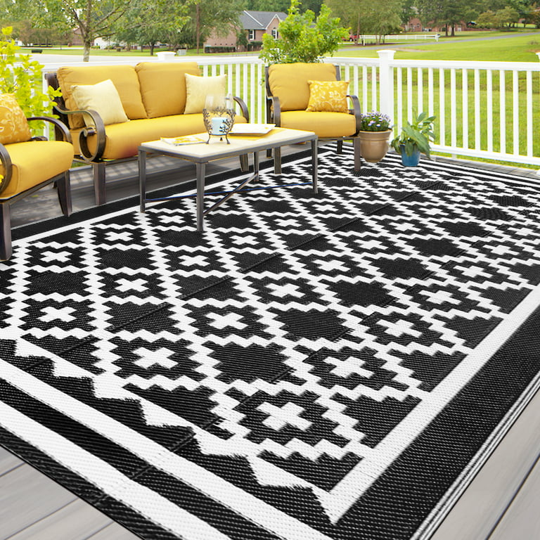  Reversible Outdoor Rugs 5x8 ft for Patios Clearance, Waterproof  Plastic Straw Rug Outdoor Carpet, Outside Indoor Outdoor Area Rug Mat for RV,  Patio, Backyard, Deck, Picnic, Beach, Trailer, Camping : Patio