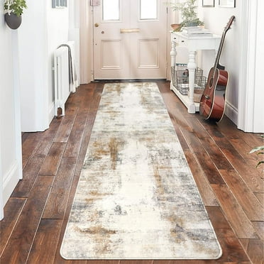 Capslpad Runner Rug 2x8 ft  Hallway Runner Rug Low Pile Carpet Modern Abstract Runners for Hallway