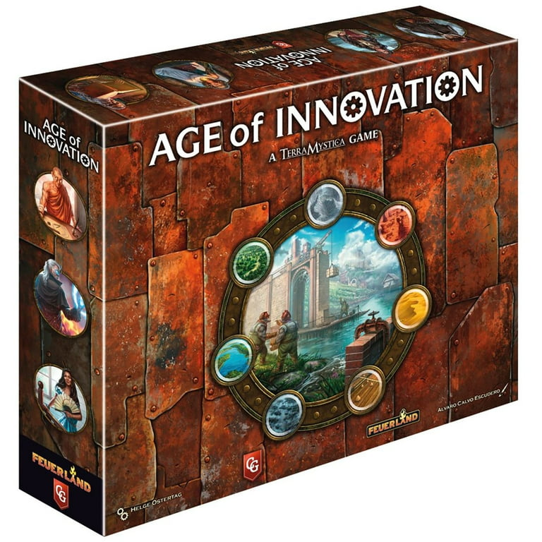 Capstone Games: Age of Innovation - A Terra Mystica Game, Faction Strategy Board Game Capstone Games: Age of Innovation - A Terra Mystica Game, Faction Strategy Board Game
