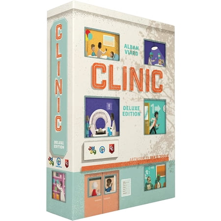 Capstone Games: Clinic Deluxe - Strategy Board Game, Tile Placement, 1-4 Players, Ages 12+, 60 - 150 Min Game Time