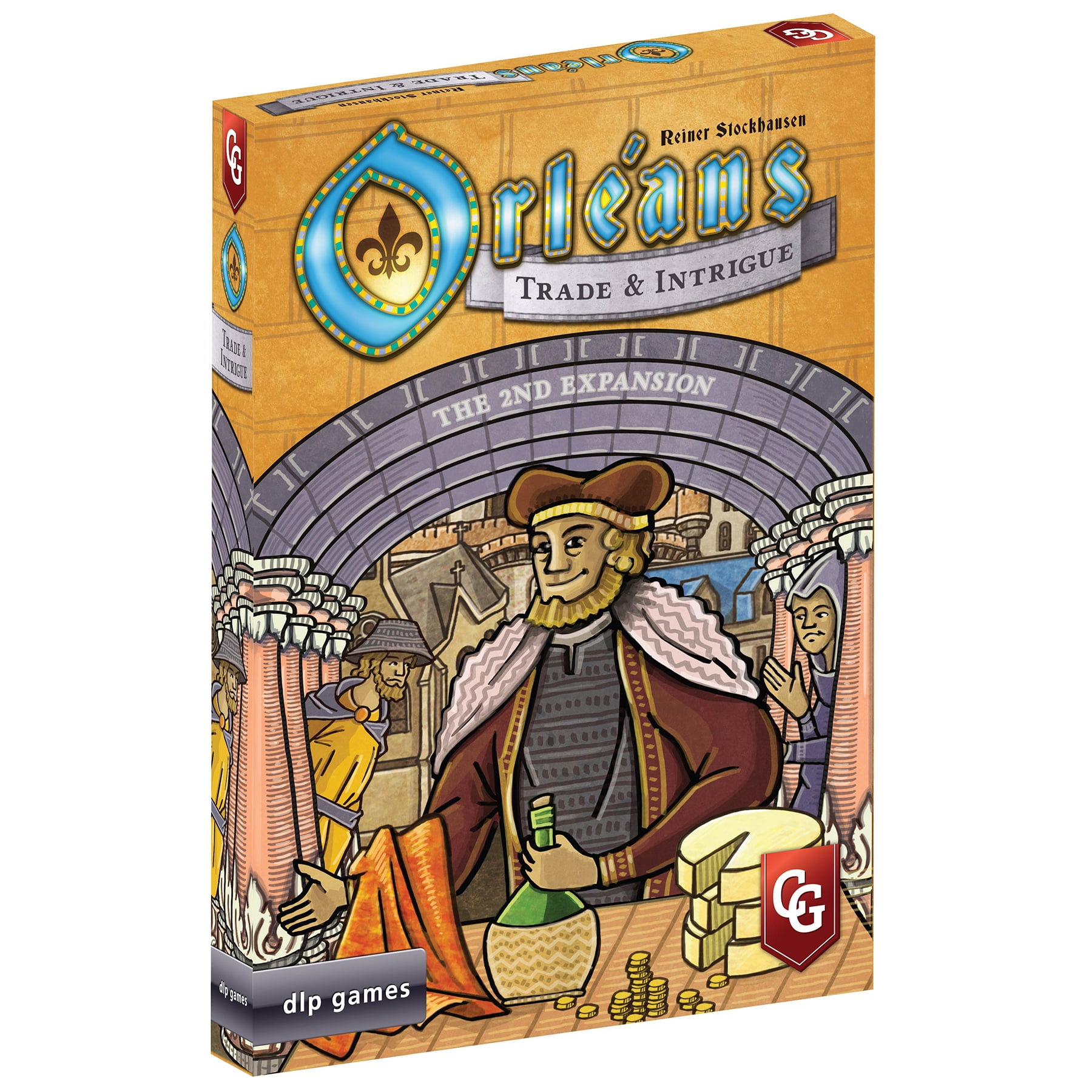 Capstone Games: Orleans: Trade & Intrigue - Expansion to Orleans Strategy Board Game, 2-5 Players, Ages 12+, 90 Min Game Play