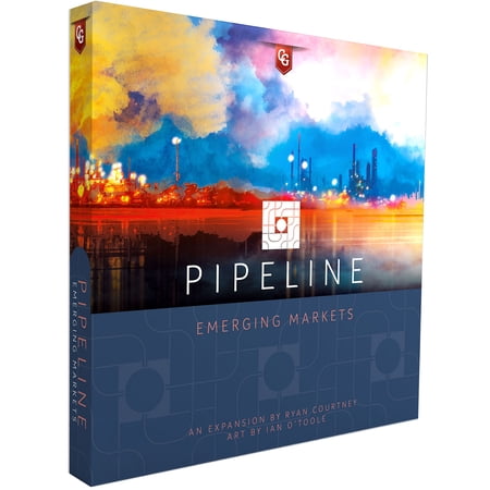 Capstone Games: Pipeline: Emerging Markets Expansion - Tile Laying Economic Strategy Board Game. 2-4 Players, Ages 12+, 90 Min