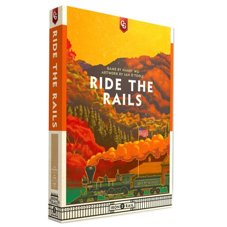 Capstone Games: Ride the Rails - Strategy Board Game, 3-5 Players, Ages 12+, 60 Min Game Play