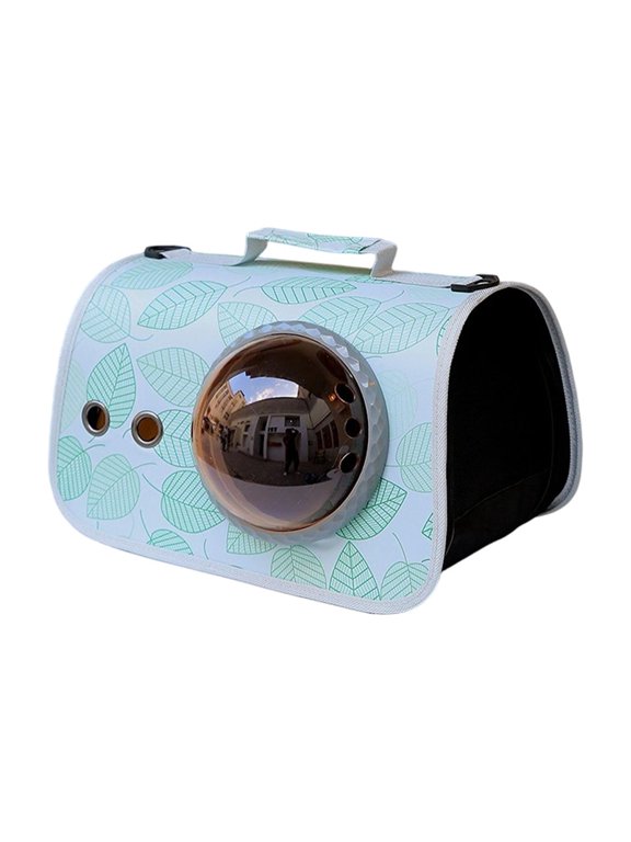 Capsule Cat Backpack, Dog Crossbody Carrier, Portable Space Design Breathable Travel Sling Bag for Outdoor Everyday Use, Secure Zipper Foldable(10.2"*15.7",A)