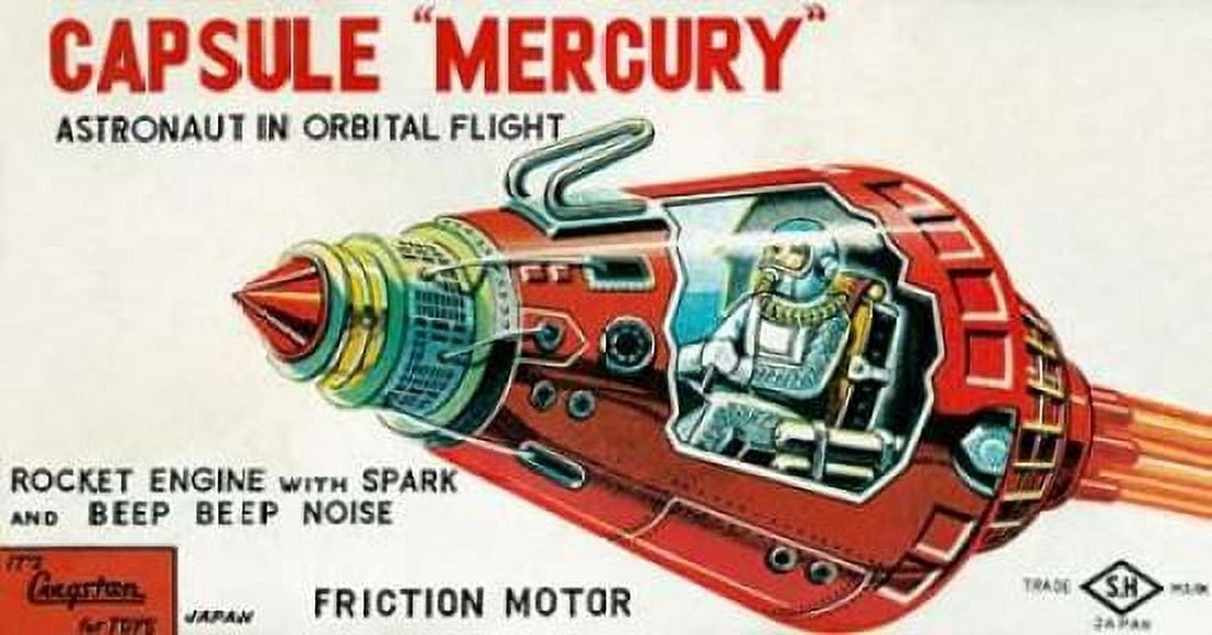 Capsule Mercury Canvas Art - Retrobot (12 x 18)