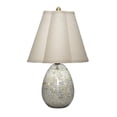 thumbnail image 1 of Capsule Mother of Pearl Table Lamp with Linen Shade, 1 of 5