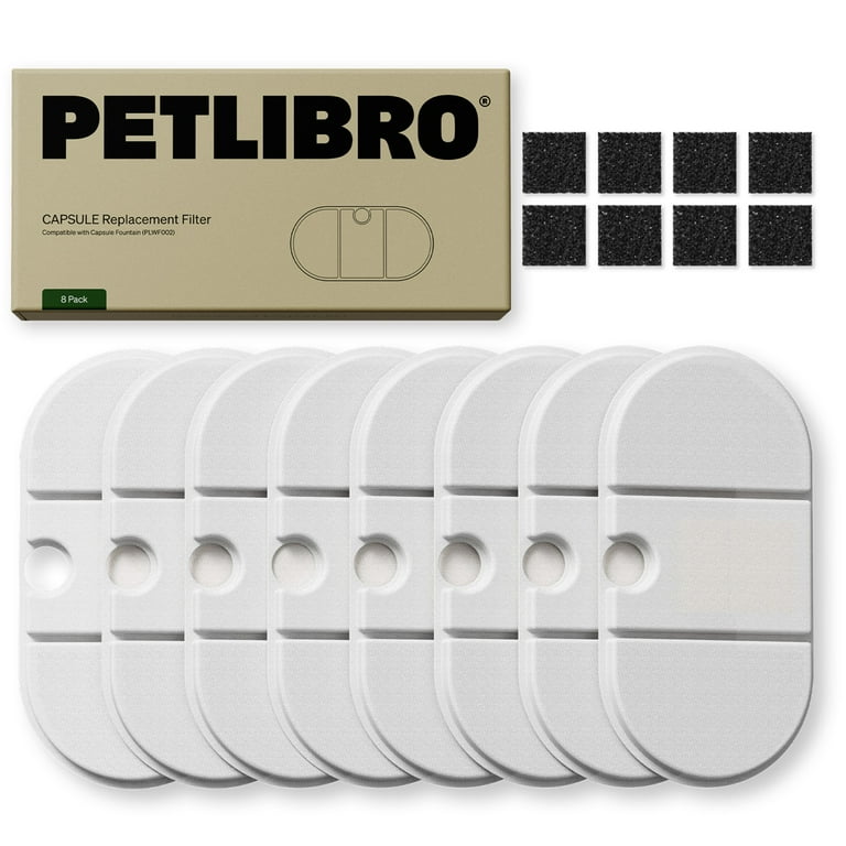 PETLIBRO Upgraded Cat Water Fountain Stainless Steel, Ultra Quiet, 71oz/2.1L Automatic Pet Water Fountain, Two Flow Modes, BPA-Free Capsule Metal Healthy Dog Water Dispenser With 4 Large-Size Filters