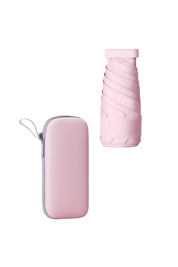 Capsule Umbrella for Sunny & Portable Sunscreen & UV Protection 60% Off Mini Ultra-Light Parasol Pink