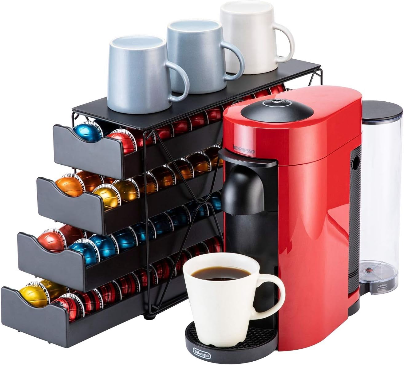 Capsule rack drawer flagship store large multi-layer coffee capsule ...