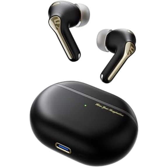 Capsule3 Pro+ Wireless Earbuds, Adaptive Noise Cancelling Bluetooth Headphones Hi Res HiFi Stereo Sound with xMEMS Speaker, True Wireless ANC Earphones & LDAC, 6 Mic 43H Playtime
