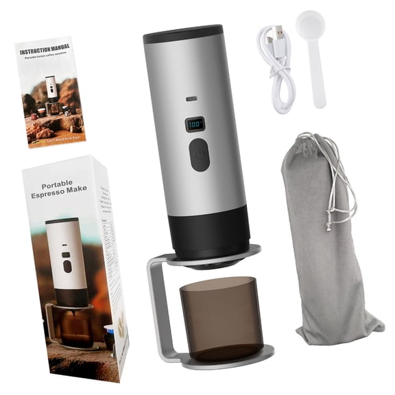 Capsuled Coffee Maker Quick Heating Steel Construction Car Backpack Friendly
