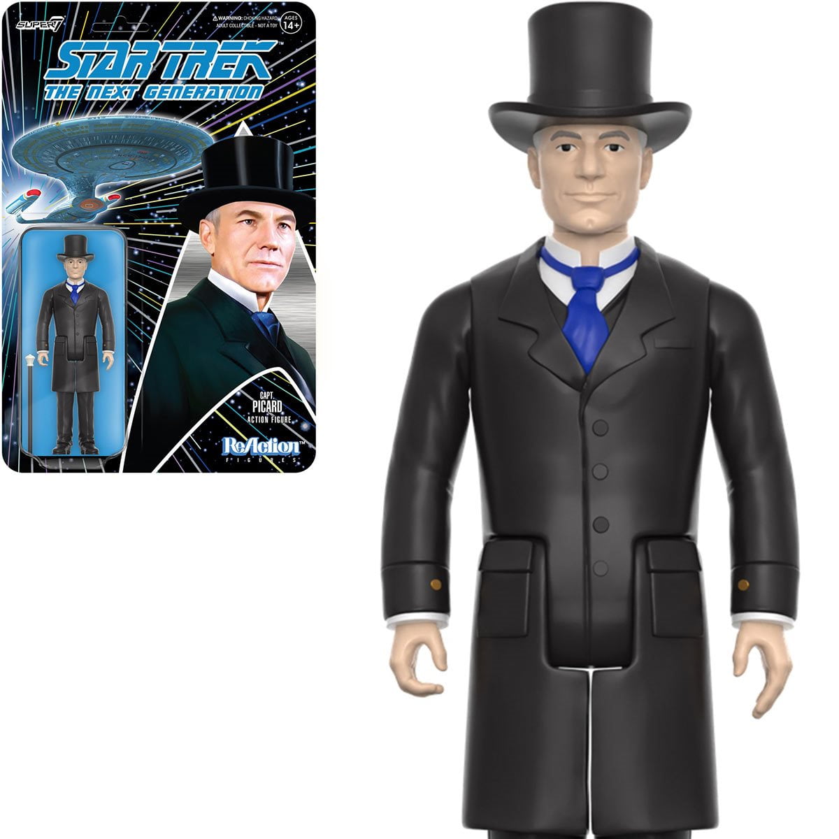 Capt Picard Star Trek Super7 Reaction Action Figure Walmart com Capt Picard Star Trek Super7 Reaction Action Figure Walmart com
