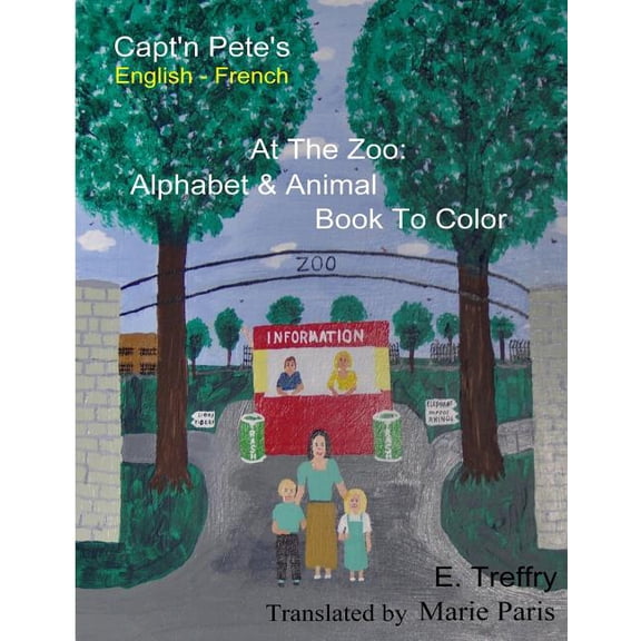Capt'n Pete's A-B-C Animal Coloring Book - French, (Paperback)