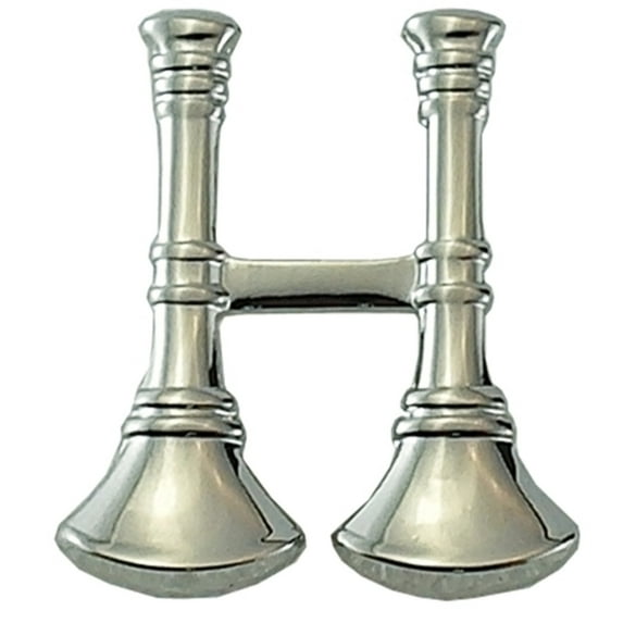 Captain, 2 PARALLEL Bugles, 2 Posts Clutch Backs, Pairs, 3/4 High