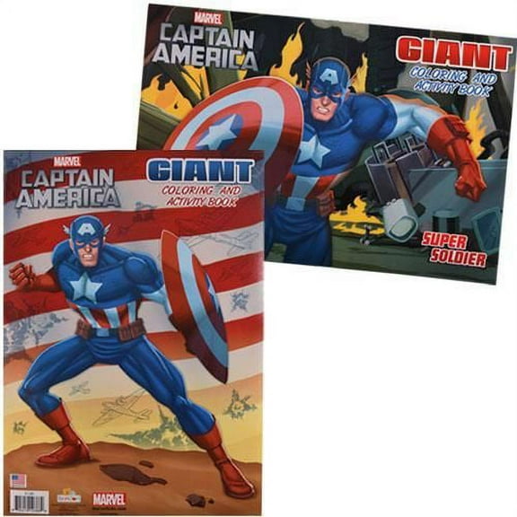 Captain America 11x16 Giant Coloring & Activity Book