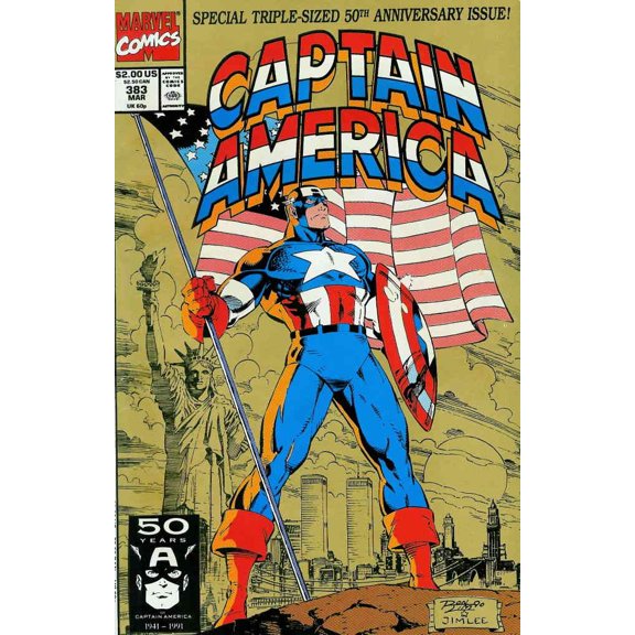 Captain America (1st Series) #383 VF ; Marvel Comic Book