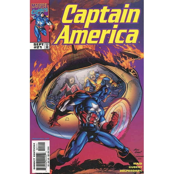 Captain America (3rd Series) #21 VF ; Marvel Comic Book