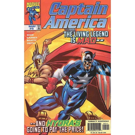 Captain America (3rd Series) #5 VF ; Marvel Comic Book