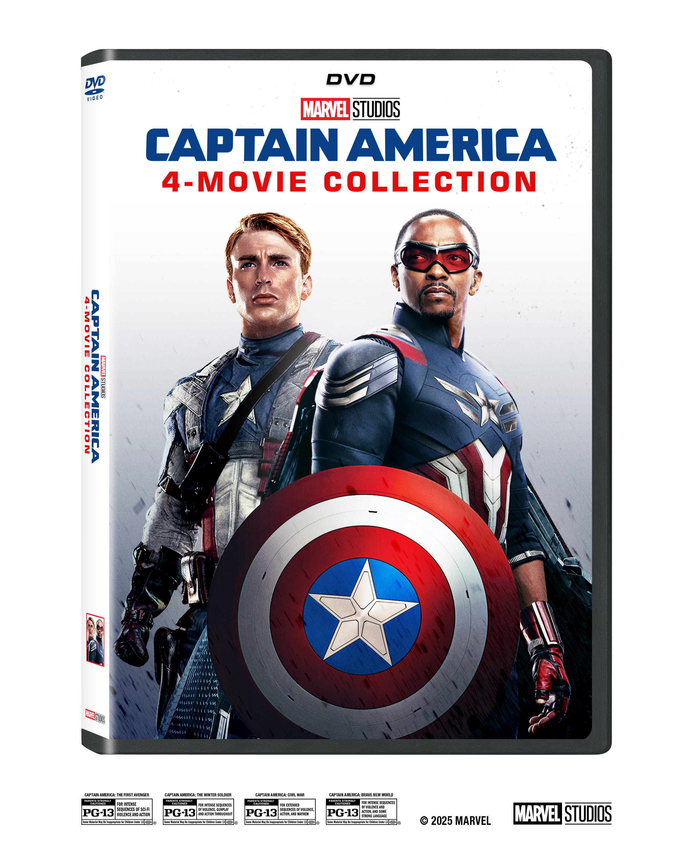 Captain America: 4-Movie Multi-Feature (DVD) Disney, Action/Adventure