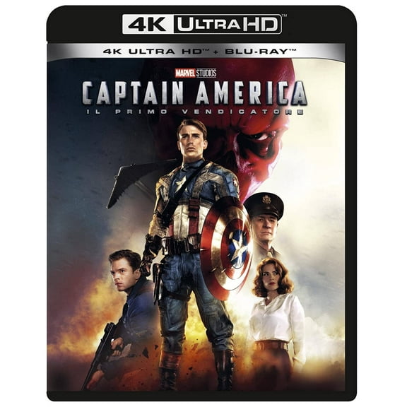 Captain America (4k+Br) (4K Ultra HD) Evans Atwell Johnston Joe