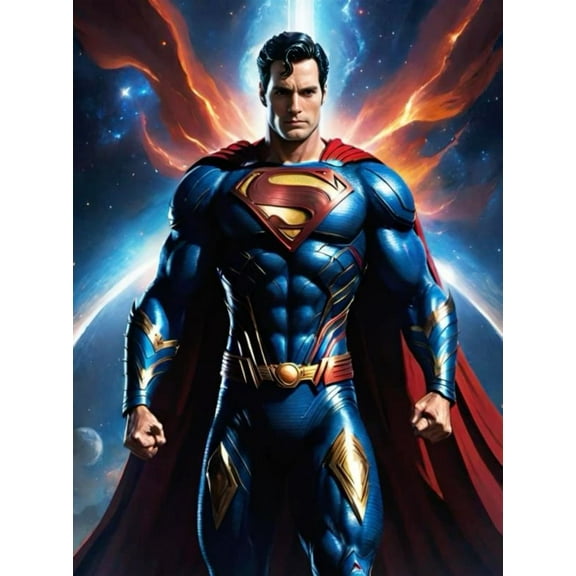 Captain America 5D Diamond Painting Kits for Adults Diamond Arts Diamond Painting DIY Full Round Drill for Home Wall Decor and Adults Kids Holiday Gift(12x16inch)