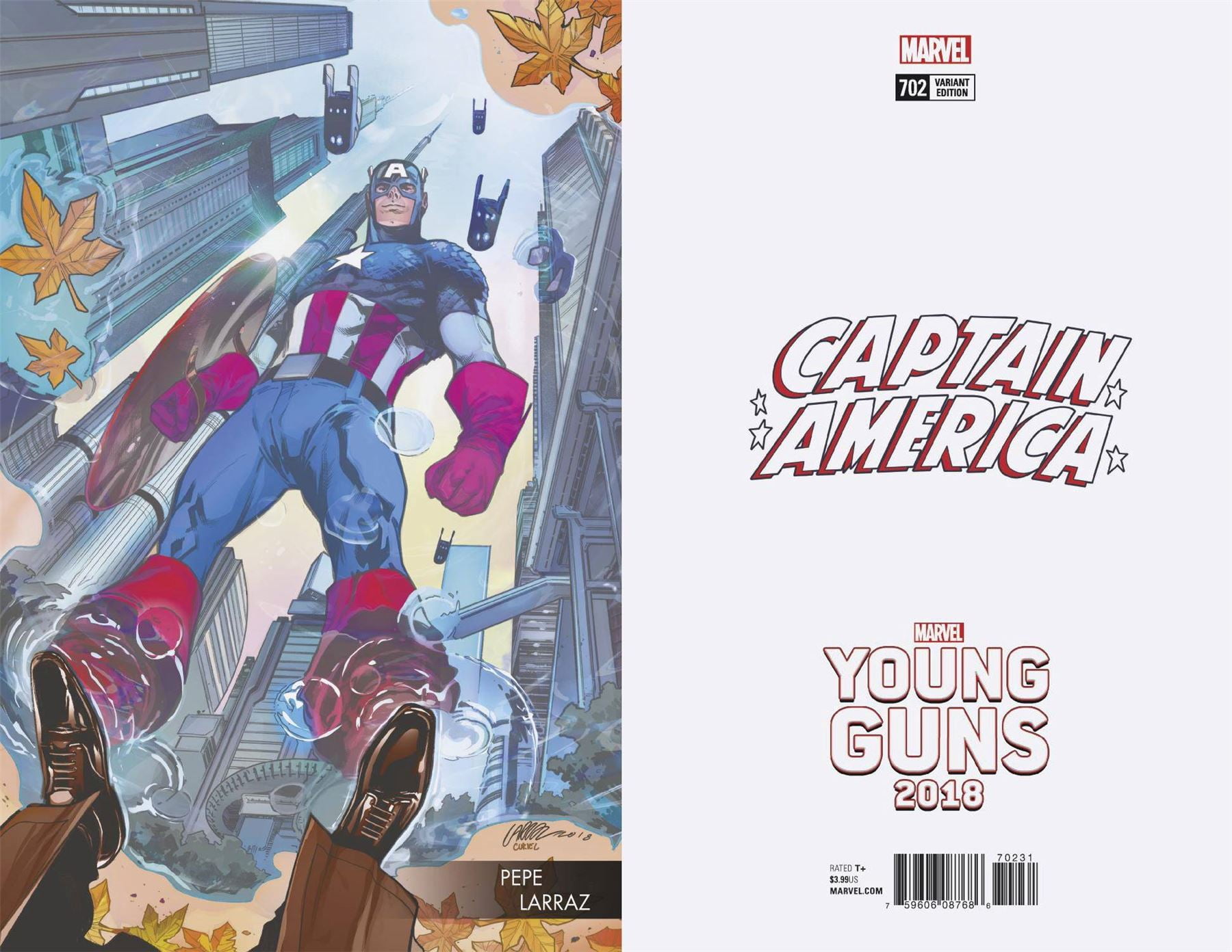 Captain America #702 (Larraz Young Guns Var) Marvel Comics Comic Book ...