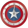 thumbnail image 1 of Captain America 823842 Shield Symbol Clock, 1 of 2