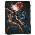 thumbnail image 1 of Captain America 875268 Captain America Vs Iron Man Throw Blanket, Black, 1 of 1