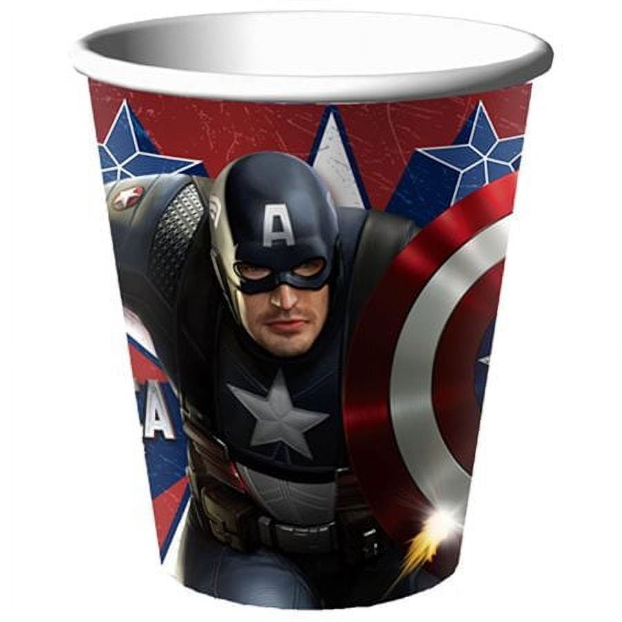 Captain America 9oz Paper Cups, Disposable, Pack of 8 - Walmart.com