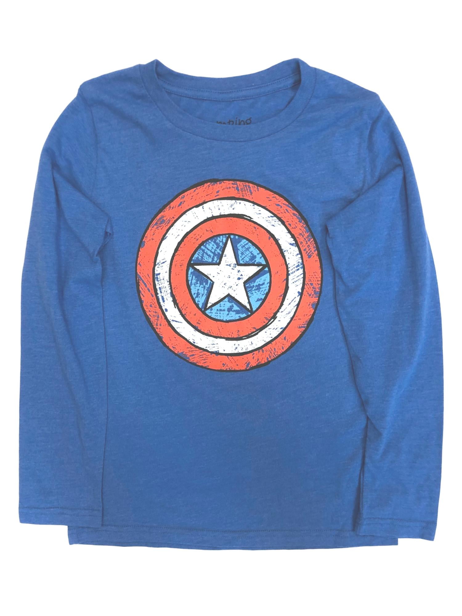 Captain america best sale blue shirt