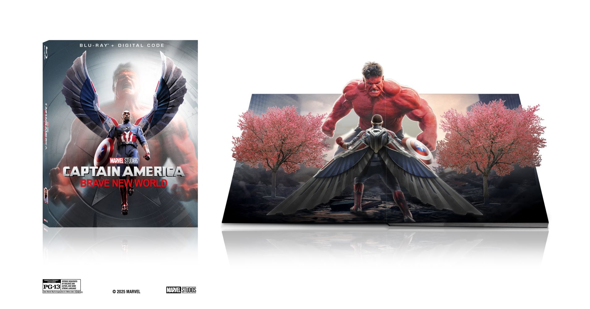 Captain America: Brave New World (Walmart Exclusive O-Sleeve) (Blu-ray + Digital Copy) Disney, Action/Adventure