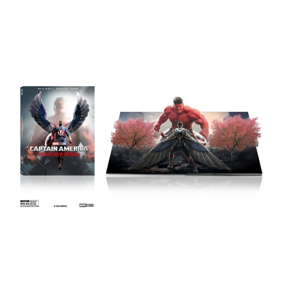 Captain America: Brave New World (Walmart Exclusive O-Sleeve) (Blu-ray + Digital Copy) Disney, Action/Adventure