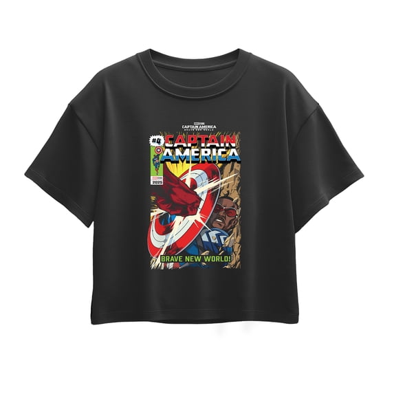 Captain America - Brave New World Issue - Youth Girls Boxy T-Shirt