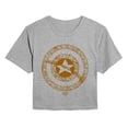 thumbnail image 1 of Captain America - Camo Shield - Juniors Cropped Graphic T-Shirt, 1 of 4
