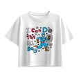 thumbnail image 1 of Captain America - Can Do This All Day - Youth Girls Boxy T-Shirt, 1 of 4