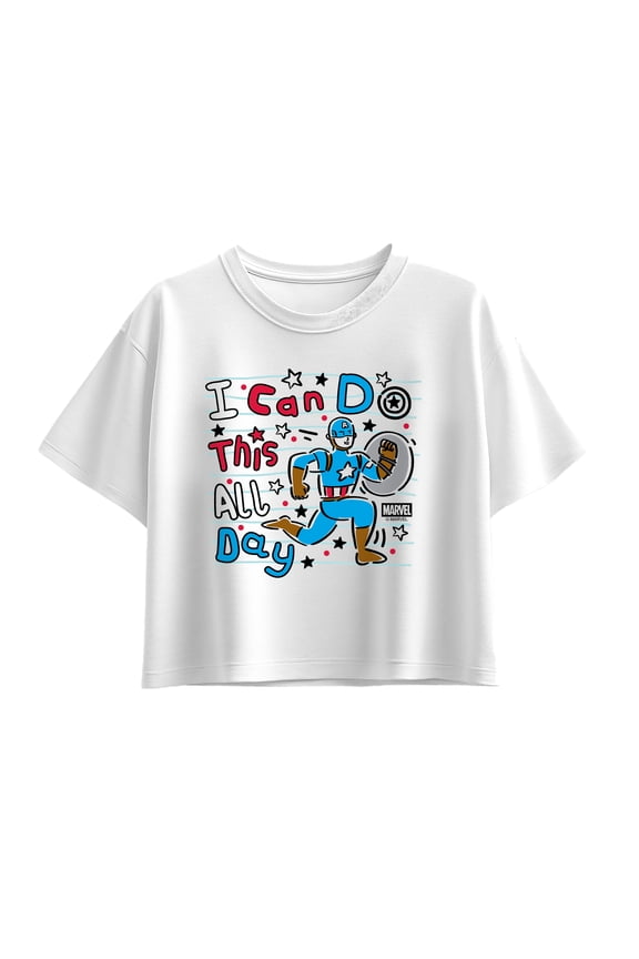 - Can Do This All Day - Youth Girls Boxy T-Shirt