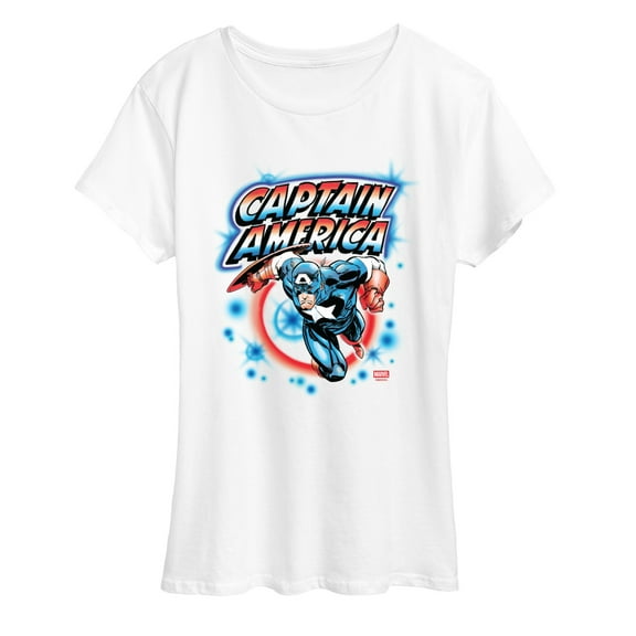 Captain America - Cap Graffiti - Women's Short Sleeve Graphic T-Shirt