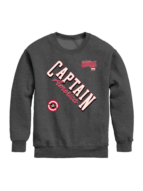 - Cap Diagonal Prep Boys' Graphic Long Sleeve Fleece Sweatshirt
