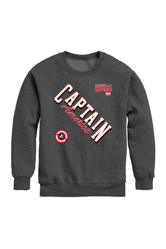 - Cap Diagonal Prep - Youth Boys Crew Fleece Sweatshirt