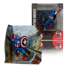 Captain America (Captain America #100) 1:10th Scale Collectible Figure w/Scene - McFarlane Toys